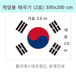 게양용 태극기 2호(300x200cm)