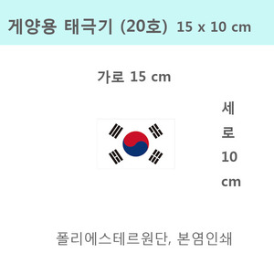 게양용 태극기 20호(15x10cm)